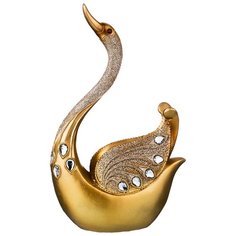 Статуэтка Lefard Лебедь, 28 см золотистый