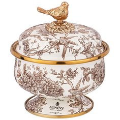 Сахарница Agness Серия Royal garden эмалированная, 500 мл (950-094-1)