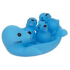 Набор для ванной Крошка Я "Морские котики": мыльница, игрушки 3 шт (2993042)