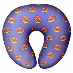 Подушка для шеи Штучки, к которым тянутся ручки Вкусняшки, фиолетовый