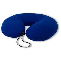 Антистрессовая подушка для шеи Штучки, к которым тянутся ручки Турист с фиксатором, синий