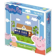Пазл Origami Peppa Pig Железная дорога (01551), 36 дет.