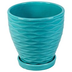 Кашпо 13,5*13 см бирюза Rettal
