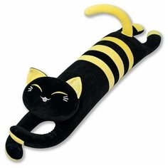 Мягкая игрушка антистресс Штучки, к которым тянутся ручки "Черный Кот" 110см, желтый