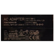 Блок питания (ADP-45BW C) для ноутбуков Asus R541, TAICHI 31 (19V, 2.37A, 45W, 4.0x1,35мм разъем)