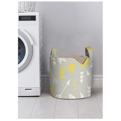 Корзина для хранения вещей JoyArty "Косые стрелы с перьями" 35x35 см, gaba-10300-S