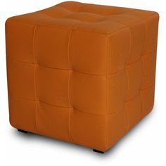 Пуф Лотос Оранжевый ЭкоКожа Dream Bag