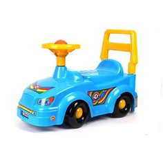 Машина каталка детская с ручкой пушкар технок