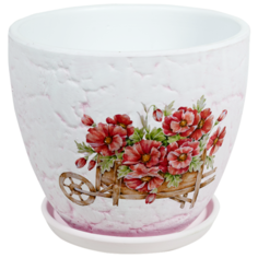 Кашпо для цветов "Маки" 16*14 см Rettal