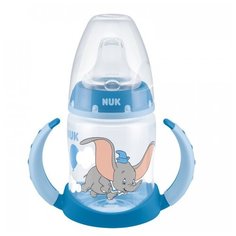 Поильник-непроливайка NUK First Choice Learner Bottle с насадкой из силикона Disney, 150 мл голубой/Dambo