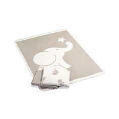 Одеяло Топотушки Слоники 140х100 см светло-серый