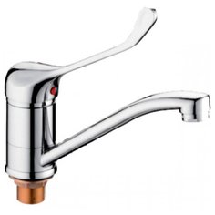 Смеситель LEDEME картридж диаметр 40 мм, хирургический, средний излив, с гайкой L4579-2