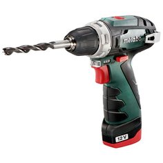 Аккумуляторная дрель-шуруповерт Metabo PowerMaxx BS 2014, 12 В, 2.0А·ч х2, кейс