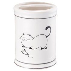 Стакан для зубных щеток настольный, керамика, Happy Cats Fora