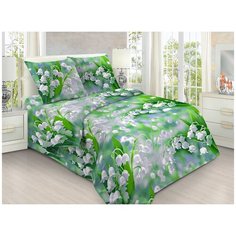 Постельное белье Mercury Home Ландыши 1.5 СП Бязь