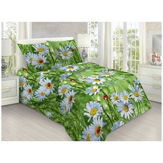Постельное белье Mercury Home Луговая ромашка 1.5 СП Бязь