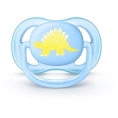 Пустышка силиконовая ортодонтическая Philips AVENT Ultra Air SCF544/10 0-6 м, голубой