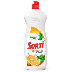 Sorti Гель для мытья посуды Апельсин и мята, 0.9 л