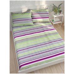 Простыня на резинке Сказка "Аромат сирени", 140х200х26 см