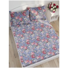 Простыня на резинке Сказка "Прохоровская роза", 90х200x26 см