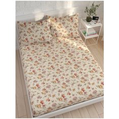 Простыня на резинке Сказка "Виктория" евро, 180x200x26 см