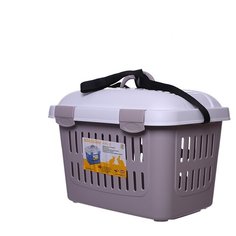 Корзина-переноска для собак Beeztees Midi Gulliver 33х33х45 см белый/бежевый