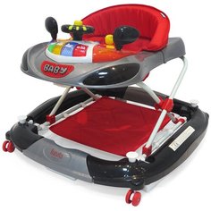 Ходунки Nuovita Carrozza 3 в 1: ходунки, качалка, стульчик для кормления nero/черный