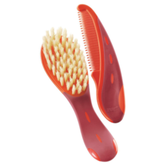 Набор расчесок NUK Baby Brush & Comb (щетка + расческа) красный