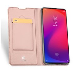 Флип чехол-книжка для Xiaomi RedMi Note 8 Pro с функцией подставки и с отсеком для карт розовый 100gadgets