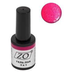Гель-лак 3 в 1 ZO ZO-GT, 10 мл, 108 ярко-малиновый шиммер