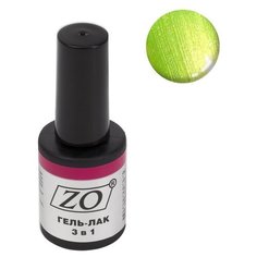 Гель-лак 3 в 1 ZO ZO-GT, 10 мл, 136 малахитовый шиммер