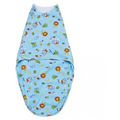 Многоразовые пеленки Ангелочки Кокон с рисунком 56 р. голубой 1 шт.
