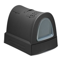 Туалет для кошек закрытый IMAC ZUMA 40х56х42,5h см, антрацит
