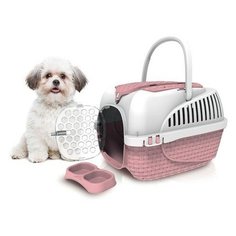 Переноска BAMA PET KENNEL TOUR MAXI 59х38х37h см до 12 кг, розовая