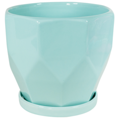 Кашпо 20 см голубое Rettal