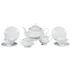Чайный сервиз на 6 персон 15 предметов Leander "Соната /Без декора" / 158042