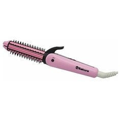 Стайлер Sakura SA-4523PB, 190ºС, керамика, 3в1, 38 Вт, пластины 25х95 мм, розовый