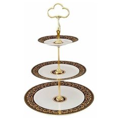 Этажерка 3-х ярусная Leander "Сабина /Версаче /Шоколадная лента" / 158977