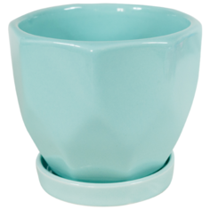 Кашпо 14 см голубое Rettal