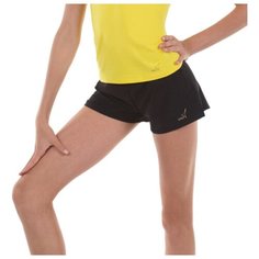 Шорты Solo двойные черный/черный, р. 46