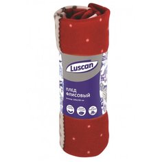 Плед новогодний Luscan флис 130*150 см, 120 гр/м2 , Торжество