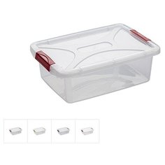 Ящик для хранения 24х34х11,5 см, 6 л, DRINA (цвета в ассортименте, подходит для хранения пищевых продуктов) (10290)