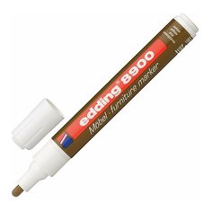 Маркер лаковый для мебели (paint marker) EDDING 8900, ретуширующий, 1,5-2 мм, нитро-основа, грецкий орех светлый, E-8900/614