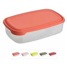 Контейнер пласт. прямоуг. 1 л, с крышкой, Stilo, DRINA (210х135х50 мм, цвета в ассортименте) (10541)