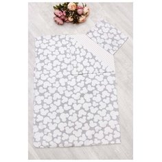 Постельное белье 1.5-спальное Amarobaby Time to Sleep, бязь, 1 наволочка 50 х 70 см, серый