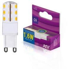 Лампочка светодиодная JCD G9 1,6W 3000K теплый свет REV 32439 3