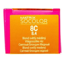 Matrix Socolor Beauty стойкая крем-краска для волос, 8C светлый блондин медный, 90 мл