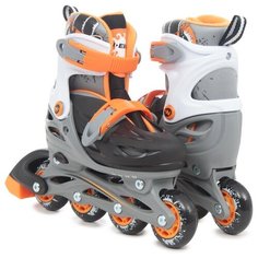 Коньки N.Ergo N-083QH р.M 34-37 Black-Orange