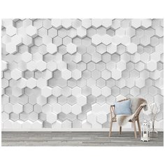 M01804 Фотообои Флизелиновые с виниловым покрытием 3Д "Плитка" 400х270 см Barton Wallpapers