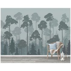 M15804 Фотообои Флизелиновые с виниловым покрытием "Лес" 400х270 см Barton Wallpapers